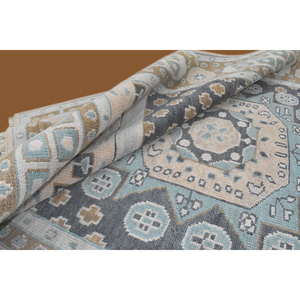 Juego de alfombras florales de lana estilo Oushak hechas a mano modernas alfombras de área de buena calidad para sala de estar - Product Image 4