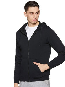 Sweat-shirt à capuche à glissière intégrale en polaire Sportswear Club pour homme avec capuche à panneaux - Product Image 4