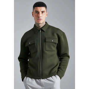 Men's Casual Summer Shirts Breathable Elastic LONG Sleeve Buckle Single Breasted <b>Yarn</b> Dyed in Black and White - Product Image 5