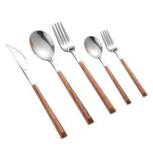 ชุดช้อนส้อมสแตนเลสคุณภาพดีเยี่ยมสำหรับบ้านและร้านอาหารรวมการออกแบบที่ทนทาน - Product Image 6