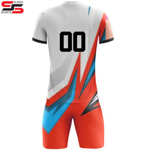 Conjunto de camisetas de fútbol personalizable, kits de fútbol personalizados para hombre, uniforme de fútbol liso de poliéster 100%, cómodo - Product Image 2