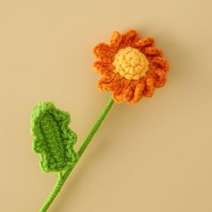 Ramas de margaritas de ganchillo terminadas, accesorios de ramo de boda tejidos y decoraciones para cestas de flores y cubos decorativos. - Product Image 6