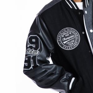 Qualité supérieure Letterman Baseball College Varsity Winter Bomber Jacket Fibre de bambou mince col montant Softshell - Product Image 2