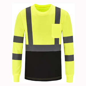 Chemise de sécurité noire avec logo personnalisé, qualité supérieure, designs de chemises de sécurité et de sécurité, répond aux exigences de sécurité modernes - Product Image 3