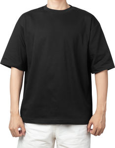 เสื้อยืดคอกลมผู้ชายไซส์ใหญ่พิเศษ, เสื้อ100% คอตตอนโพลีเอสเตอร์ทึบไหล่ตกแขนสั้นไซส์ใหญ่พิเศษสไตล์ทางการ - Product Image 3