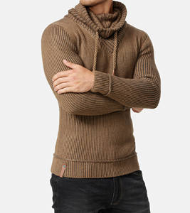 Sudadera con Capucha de Algodón 100% para Hombre, Estilo Urbano, Gruesa, Sin Cordones, Hombros Caídos, para Otoño - Product Image 5