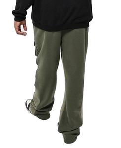 Pantalon de jogging kaki pour homme, coupe régulière, 100 % coton, décontracté, uni, avec poches, respirant, poids lourd, OEM, printemps, XXS, vente en gros, personnalisable, 2026 - Product Image 2