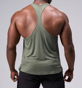 Camiseta Deportiva sin Mangas, Nueva Moda, Sólida, Sexy, 300gsm, para Gimnasio, Personalizable con Bordado e Impresión, Camisetas de Fitness para Hombre - Product Image 4