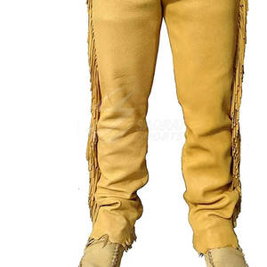 Chaps de cuero para hombre más vendidos de buena calidad, estilo informal ligero, gran oferta, MOQ bajo, patrón recto de cuero lavado - Product Image 3