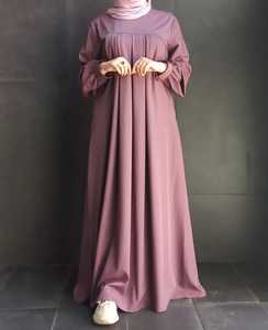 Vêtements islamiques modestes conceptions d'abaya turques pour jeunes filles pour la fête et un usage quotidien matériau anti-rides - Product Image 1