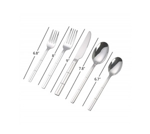 Ensemble de couverts en métal poli argenté ensemble de couverts de ménage d'hôtel couverts de mariage en acier inoxydable de haute qualité Noël Cutle - Product Image 5