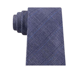 Corbata clásica con textura a cuadros en azul grisáceo para hombre de Michael Kors, talla regular - Product Image 2