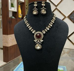 Elegance Premium Quality Gold Plated Pearls Kundan Look Necklace <b>Set</b> With Earrings for Wedding Wear Collection For <b>Women</b> - Product Image 3