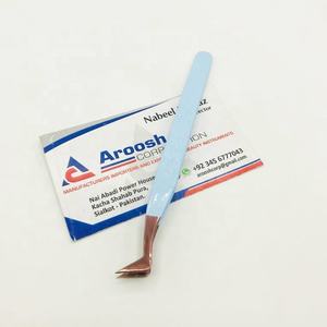 แหนบต่อขนตาปลอมทำจากสแตนเลสสำหรับเด็กสีโรสโกลด์ปลายเส้นใยปลายแหลมทนทาน - Product Image 4