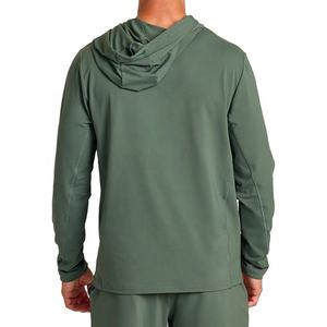 Venta al por mayor personalizado liso pulóver Sudadera con capucha sudaderas con capucha en blanco con bolsillos con cremallera en el lado de algodón Spandex sudaderas con capucha para hombres - Product Image 5