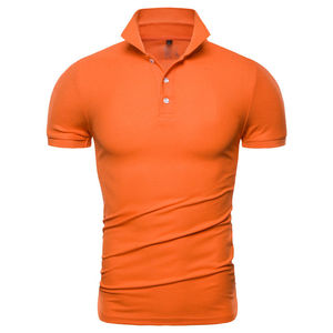 Verano Casual Business Social Polo hombres nueva marca Polo hombres cuello vuelto clásico Color sólido hombres Polos camisetas - Product Image 3