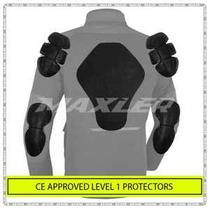 Veste de tourisme longue en textile pour homme, résistante à l'abrasion, protection CE niveau 1 2, fabricant OEM, fournisseur en gros - Product Image 4