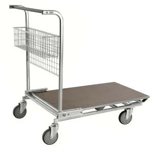 Chariot à quatre roues léger, grande capacité, plateforme pliable, pour le shopping, le stockage, les bagages, personnalisable OEM PU - Product Image 1