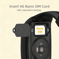 Reloj Inteligente con Rastreador GPS 4G, Certificado CE RoHS, Batería de 680 mAh, Monitor de Frecuencia Cardíaca y Presión Arterial Instantáneo, Alarma de Caídas, Botón de Pánico SOS, Pulsera Inteligente