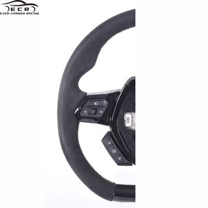 Ever-Carbon Racing ECR nouveau Design volant en cuir suédé pour <span class=keywords><strong>Lamborghini</strong></span> Huracan volant en Fiber de carbone - Product Image 4