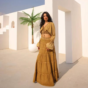 Gypsy Breeze Women's Vintage Long Sleeve A-Line 100% Cotton Breathable Set - Product Image 1