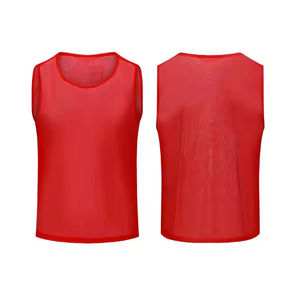 Gilet d'entraînement de football en maille vierge de haute qualité en gros Bavoirs d'équipe de rugby - Product Image 6