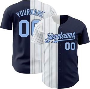 Camiseta de Béisbol de Primera Calidad, Sublimada, de Poliéster, con Botones, Uniforme de Béisbol Masculino en Venta - Product Image 1
