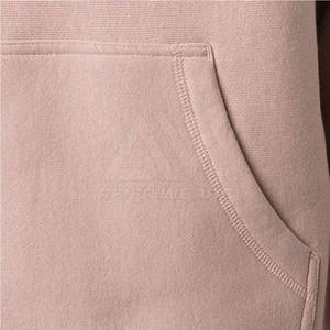 OEM Custom Logo Men's Casual Pullover Sweatshirt Lightweight Thick Hooded <b>Thermal</b> <b>Fleece</b> Plain Oversized 100% Cotton Winter - Product Image 6