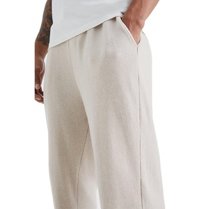 Pantalon de survêtement en toile de haute qualité, style droit personnalisé, OEM, pour homme, décontracté, design automne, logo uni, pour la course à pied - Product Image 4