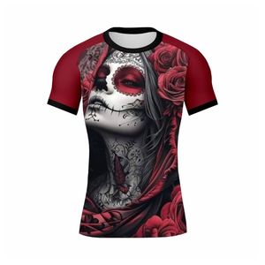 Moisture Wicking Quick Dry UPF50 Breathable Half Sleeve Rash Guard Custom Sublimation BJJ MMA Jiu Jitsu <b>Training</b> Shirts - Product Image 1