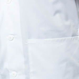 Manteau blanc professionnel médical avec tissu facile d'entretien et blouse de laboratoire au design élégant avec coutures contrastées et option de broderie - Product Image 6
