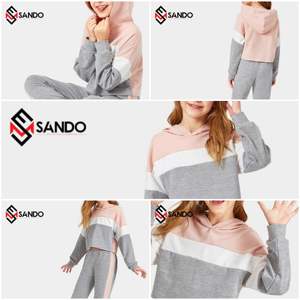 Ropa deportiva de alta calidad para niños y niñas, chándales, conjuntos de dos piezas, venta al por mayor - Product Image 6