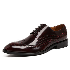 Chaussures en cuir modernes avec doublure respirante et semelle résistante à l'usure, chaussures décontractées pour hommes, chaussures tendance - Product Image 6