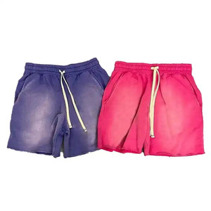 Novedad en Ropa para Hombre, Pantalones Cortos Holgados de Algodón 100% con 5 Bolsillos y Diseño Personalizado / Pantalones Cortos con Lavado Ácido en Oferta - Product Image 1