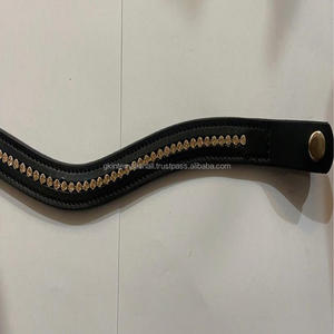 Venta al por mayor de Productos Ecuestres para caballos, cristales de cuero genuino, diamantes de imitación, cadena mega ostentosa, banda para cejas de caballo - Product Image 5