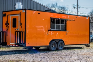 Remolque de Comida Móvil Totalmente Equipado con Concesión de Perritos Calientes, Aperitivos y Papas Fritas para Catering al Aire Libre - Product Image 4