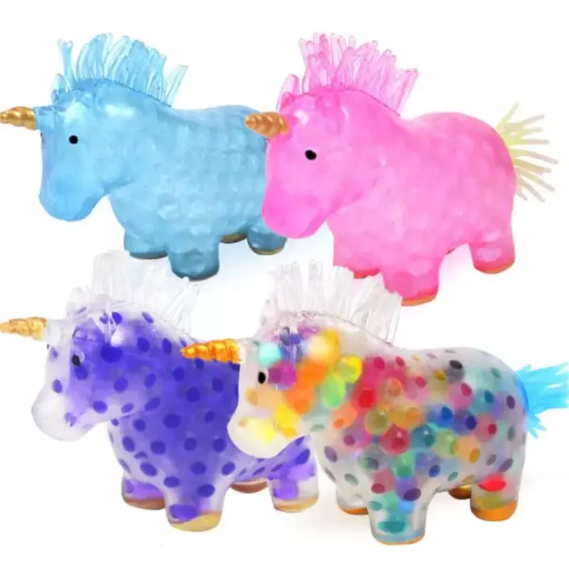 TPR unicorn squishy oyuncak sıkmak su topu çocuk oyuncakları fidget topu sıkmak