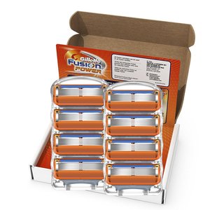 Repuestos de Cuchillas para Afeitar Gillette Fusion Power para Hombre, Paquete de 8 - Product Image 1