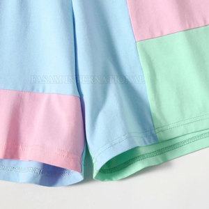 Conjunto de Top Corto y Pantalones Cortos de Algodón para Uso en Exteriores, Diseño Personalizado, Color en Contraste, Cómodo - Product Image 5