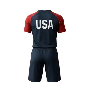 Ensemble de maillot et short de sport en bleu marine - Product Image 6