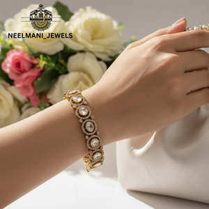 Polki Moissanite <b>Bracelet</b> and <b>Bangle</b> Elegant and Durable Jewelry Accessory - Product Image 2