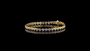 Brazalete de Tenis con Diamantes Creados en Laboratorio, Joyería de Lujo Sostenible, Opciones de Longitud y Quilates Personalizables - Product Image 3