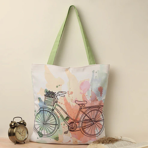 Bolsa de Tela de Algodón Ligera de Calidad de Exportación, Personalizada con Impresión, Reutilizable para Compras en el Supermercado y el Mercado - Product Image 2