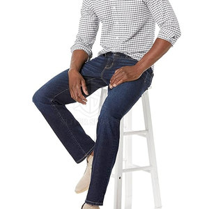 Vêtements décontractés Pantalon en jean à quantité minimale de commande basse pour hommes Top Vente Pantalon en jean à taille haute droit pour l'extérieur Meilleur pantalon en jean pour hommes - Product Image 3