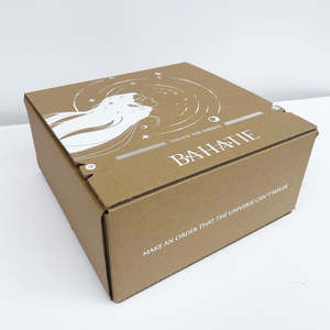 Custom Logo Self-Sealing Corrugated Mailer Carton Recycled Packaging Zipper <b>Box</b> for Skin Care Cosmetics Embossed Shipping - Product Image 1