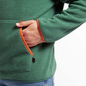 Heavy Sherpa Hoodie Unisex Invierno Poliéster/Algodón Sudadera con capucha cálida a prueba de viento de gran tamaño para comodidad informal - Product Image 2