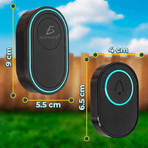 Timbre Inalámbrico con Luz RGB, 39 Melodías y Control de Volumen, Botones Táctiles Impermeables, Funciona con Batería, para Apartamentos - Product Image 3