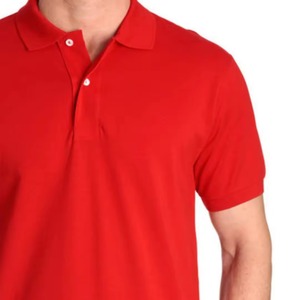 T-shirt polo grande taille pour homme de couleur rouge pour toutes les occasions - Product Image 3