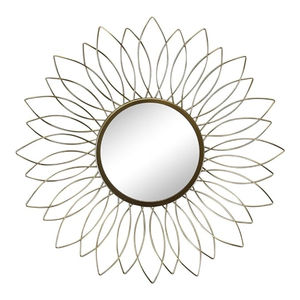 Home Decorative <b>Gold</b> Geometric Metal Frame Hanging Wall <b>Mirror</b> Modern <b>Bathroom</b> Bedroom Living Room Accent <b>Mirror</b> - Product Image 4