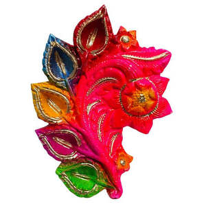 Mukherjee Artisanat Traditionnel Fait à la Main en Terre Cuite Diya Décorations Murales Festives Accent - Product Image 1